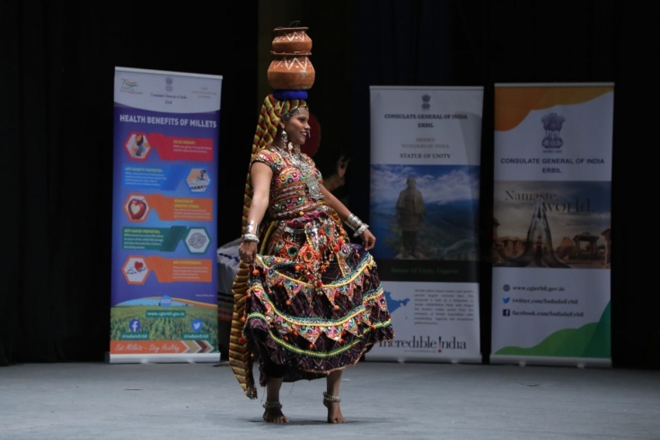 The Governor of Erbil participated in several Indian cultural performances