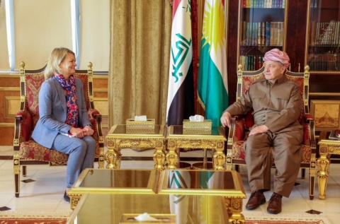  President Barzani receives the new British Consul General in Erbil