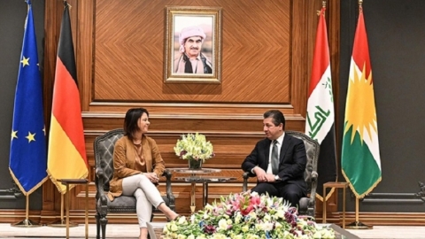 مسرور بارزاني يجتمع مع وزيرة الخارجية الألمانية