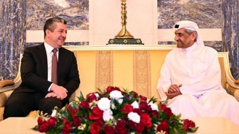 Prime Minister Barzani meets the Governor of Fujairah in Dubai