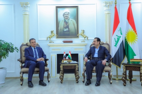 محافظ اربيل يستقبل مسؤول المكتب التنظيمي للحزب الديمقراطي الكوردستاني في أربيل 