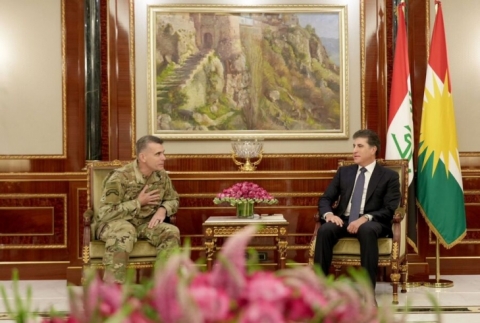 رئيس إقليم كوردستان يستقبل الجنرال ماتيو ماكفارلان