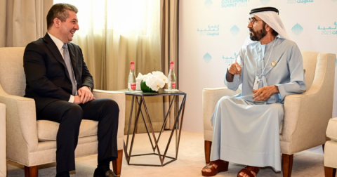 Prime Minister Masrour Barzani meets with Emirati counterpart