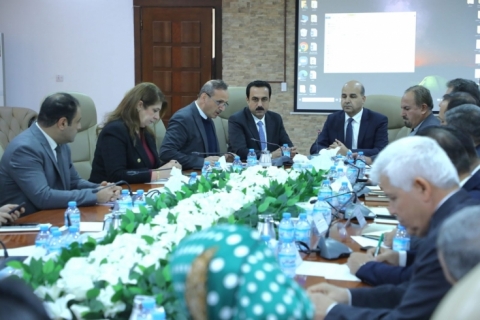 The Minister of Municipalities and Tourism and the Governor of Erbil met with the Erbil Municipal Council