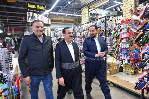 پارێزگاری هەولێر بازاڕی لەنگەی بەسەرکردەوە