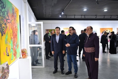 پارێزگاری هەولێر، پیشانگایەکی هونەری کردەوە