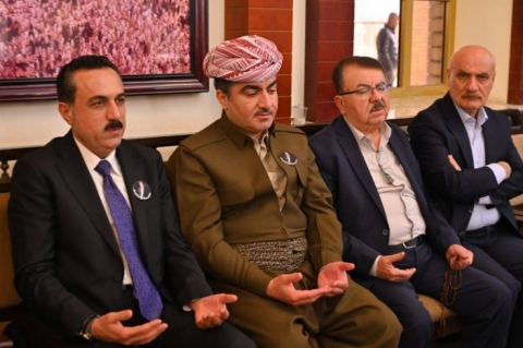 نوێنەری سەرۆك بارزانی، بەشداری لە پرسەی سینەماکاری ناوداری کورد (مەهدی ئومێد) دەكات