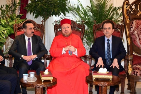 عەنکاوا... شاندێکی حکومەت، پیرۆزبایی سەرۆکی حکومەت دەگەیەننە مەترانی سریان ئەرتۆدۆکس و جەخت لە قووڵکردنەوەی پێکەوەژیان دەکەنەوە