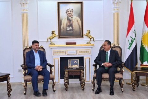 پارێزگاری هەولێر، پێشوازیی لە شاندێکی  مەڵبەندی هەولێری کۆمەڵی دادگەریی دەكات