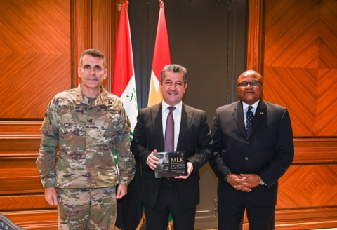 مەسرور بارزانی لەگەڵ فەرماندەی گشتی هێزەکانی هاوپەیمانان کۆبووەوە