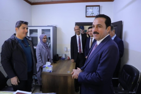پارێزگاری هەولێر سەردانی شارەوانى کەسنەزانى کرد