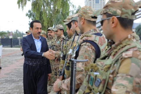 پارێزگاری هەولێر، سەردانی هێزە ئەمنیەکانی کرد