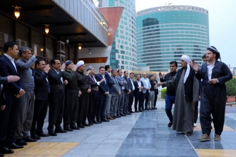 پارێزگاری هەولێر، بەربانگی لەگەڵ مامۆستایانی ئاینی وشێخانی تەریقەت کردەوە
