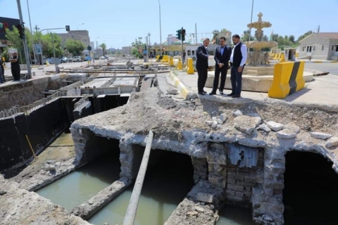 پارێزگارى هەولێر، پرۆژەی دروستکردنی ئاوەڕۆی سندووقی شەقامی 30 مەتری بەسەرکردەوە