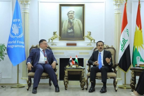 پارێزگاری هه‌ولێر پێشوازی لە بەرپرسی ئۆفیسی ڕێکخراوی (WFP ) لە هەولێر كرد