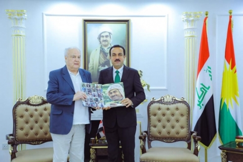 پارێزگارى هەولێر پێشوازیی لە فۆتۆگرافەر و رۆژنامەنووسی فەڕەنسی  فرانسوا گراڤیى لۆڤا کرد