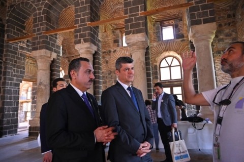  Erbil and Duhok Governors Visit Amed's Historic Walls