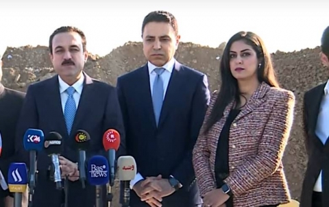 پارێزگاری هه‌ولێر به‌ردی بناغه‌ی دروستكردنی شەقامێکی 100 مەتری لە هەولێر دانا