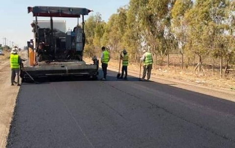 Paving of several places in the main road (Shamak, Sheikh Sherwan and Awene) in Shamak district of Erbil plain district