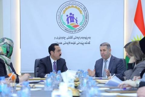  محافظ أربيل يتفقد المديرية العامة للرعاية والتنمية الإجتماعية 