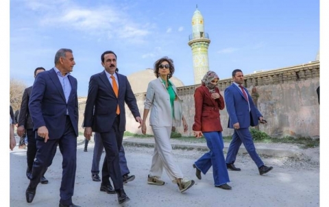 The Governor of Erbil receives the Director General of UNESCO at the Erbil Citadel