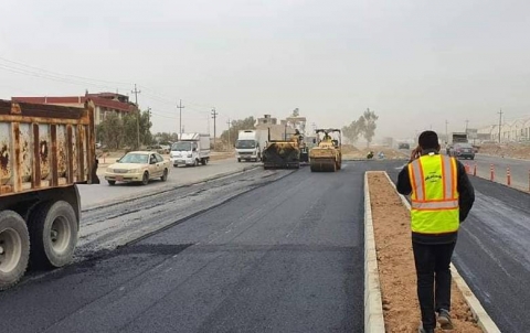 Paving of Erbil-Shakholan Road