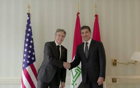 President Nechirvan Barzani meets with Secretary of State Antony Blinken