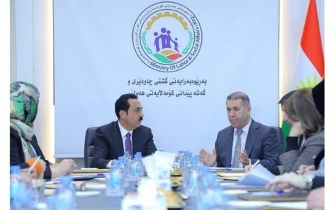 The Governor of Erbil met with the General Directorate of Social Welfare and Development of Erbil