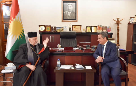 پارێزگاری هەولێر پێشوازی لە سەرۆکی تائیفەی ئەرمەن لە عێراق و شاندێکی یاوەری کرد