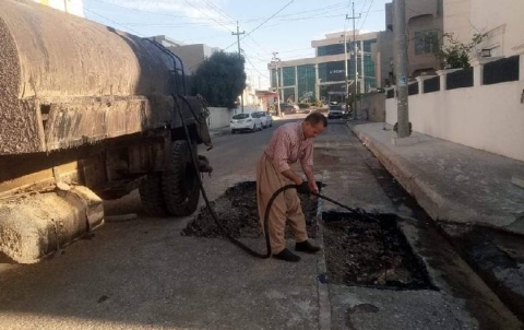 Paving and repair of potholes and failure of several streets in Raperin neighborhood