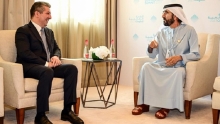 رئيس حكومة إقليم كوردستان يلتقي الشيخ محمد بن راشد آل مكتوم