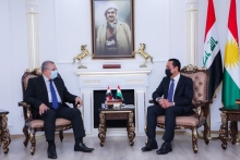 پارێزگارى هەولێر، پێشوازى لە سەرۆکی کۆمەڵەی مانگی سوورى عێراقى کرد 