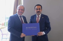 پارێزگاری هەولێر لەگەڵ جێگری سەرۆك وەزیرانی كۆماری قوبڕسی توركیا كۆبووە 