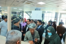 پارێزگارى هەولێر، بۆ ئاگاداربوون لە چۆنیەتى دابەشکردنى مووچەى خانەنشینان، سەردانى چەند بانکێکى هەولێر و دەوروبەرى کرد