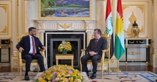 رئيس حكومة إقليم كوردستان يستقبل محافظ النجف والوفد المرافق له 