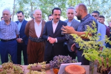 پارێزگارى هەولێر، پێشانگاى فیستیڤاڵی کشتوکاڵى پێراى لە قەزایی عەنکاوا بەسەرکردەوە
