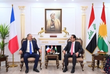 محافظ أربيل يستقبل القائم بأعمال القنصل الفرنسي