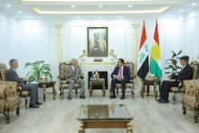 محافظ أربيل يستقبل مسؤول الفرع السابع للحزب الديمقراطي الكوردستاني 