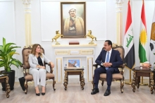 محافظ أربيل يستقبل النائبة في البرلمان العراقي اخلاص الدليمي