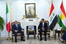 محافظ اربيل يستقبل القنصل العام الايطالي الجديد