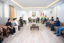 محافظ أربيل يبحث مع وفد شركة صينية فرص تطوير الاستثمار الصناعي