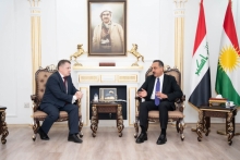 محافظ أربيل يستقبل السفير الأوكراني لدى العراق 
