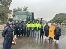 ئامادەسازی تیمەکانی شارەوانی بۆ هەر ئەگەرێکی دروستبوونی لافاو