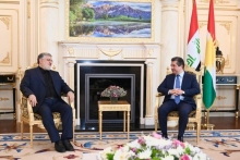 سەرۆکی حکومەتی هەرێمی کوردستان پێشوازی لە شاندێکی کۆماری ئیسلامیی ئێران دەکات