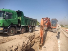 دارەتوو... به‌ گوژمه‌ی (327 ملیۆن دینار) دەست بە پرۆژه‌یه‌كی ئاوه‌ڕۆی لووله‌یی کرا