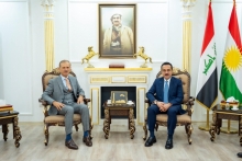 پارێزگاری هه‌ولێر، له‌گه‌ل سه‌رۆكی کۆمەڵەی بانکە ئەهلیەکانی عێراق ( رابطة المصارف الخاصة العراقية ) كۆبووه‌وه‌    