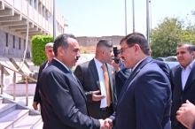 پارێزگاری هەولێر پێشوازی لە سەرۆكی ئەنجوومەنی پارێزگای سەڵاحەدین و شاندێکی باڵای باڵای یاوەری دەکات