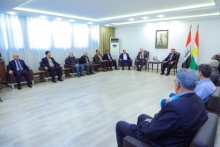 پارێزگارى هەولێر، پێشوازى لە شاندیکى بالاى کۆمکاری زیندانیە سیاسییەکانی کوردستان کرد