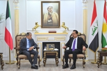  The Governor of Erbil receives the Ambassador of Kuwait to Iraq and the team of the Consulate General of Kuwait in Erbil