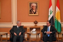 Former Speaker of the Turkish Parliament Arrives in Erbil